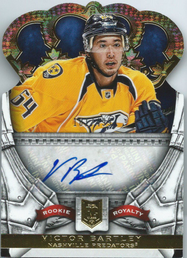 2013-14 Crown Royale VICTOR BARTLEY 101/499 Rookie Autograph RC Auto 02034