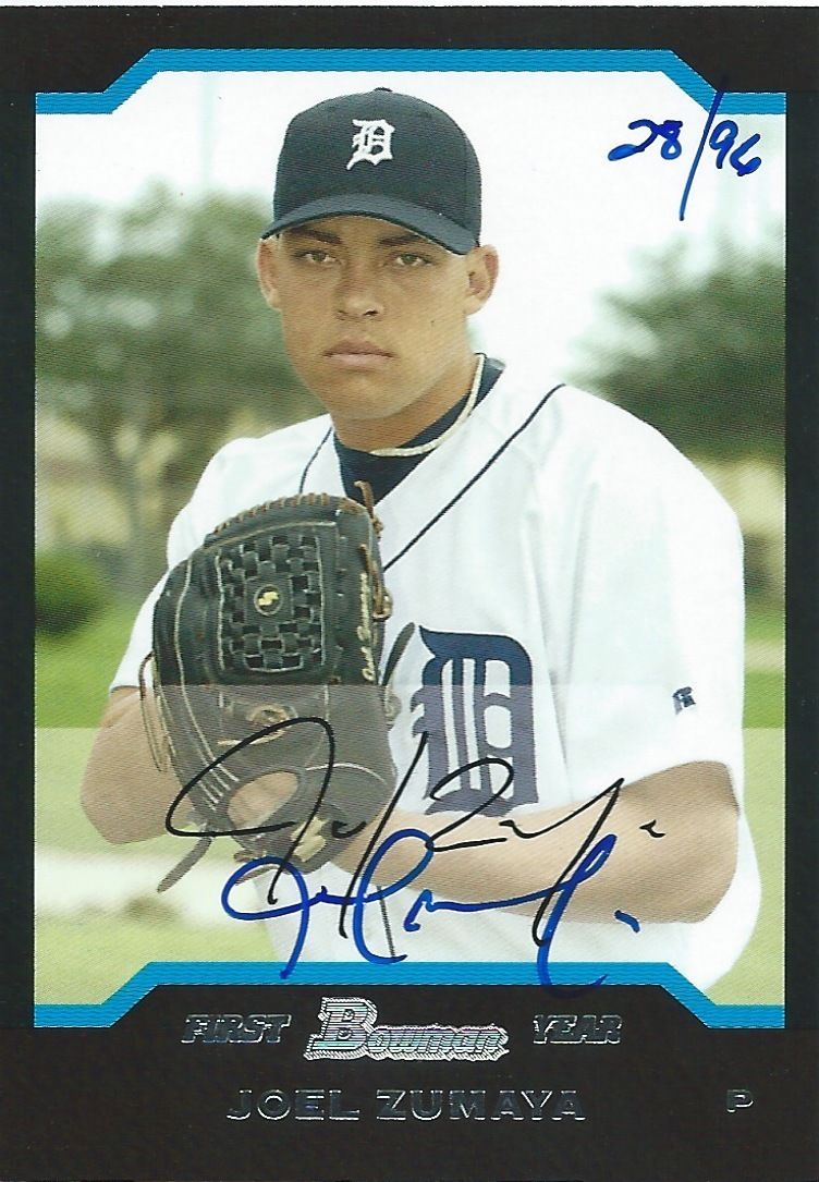 2006 Bowman Originals Buyback Auto $25 JOEL ZUMAYA 28/96 Detroit 01294 Image 1