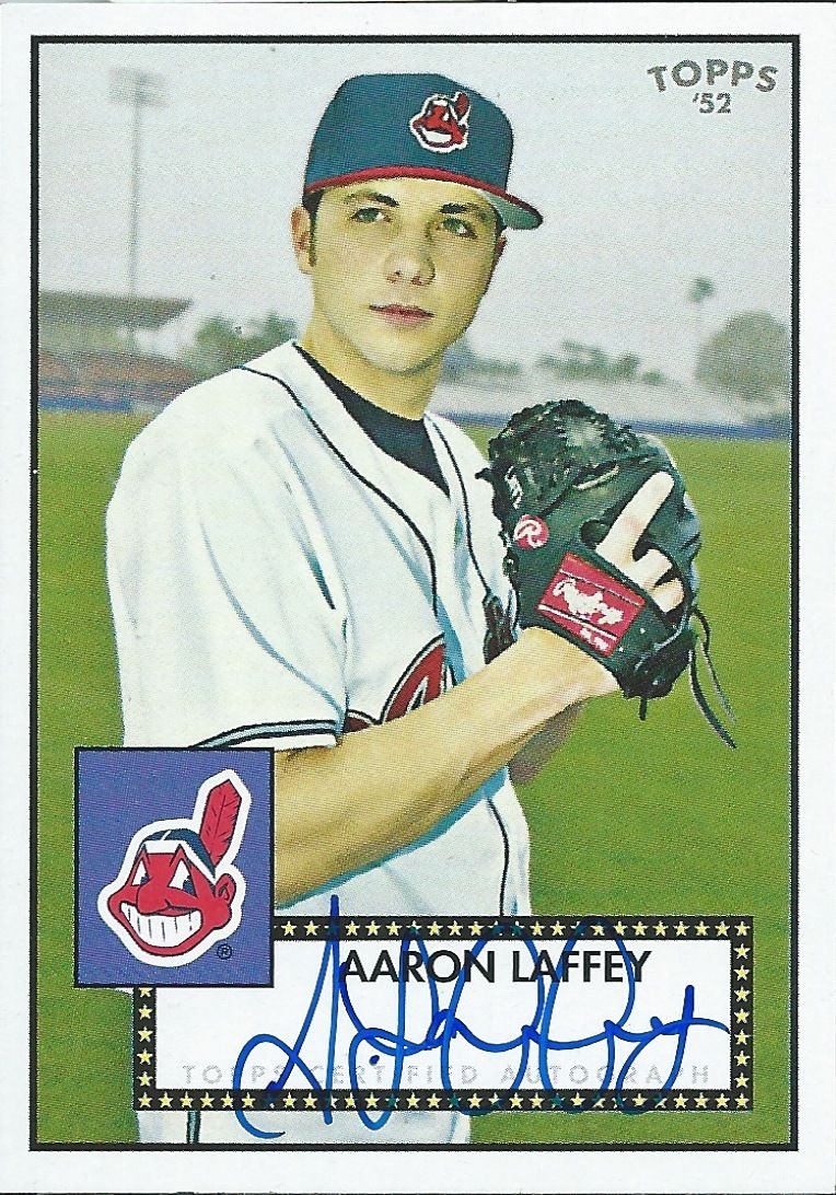 2005 Topps 52 Signatures $15 AARON LAFFEY Auto Signature Topps 01296 Image 1