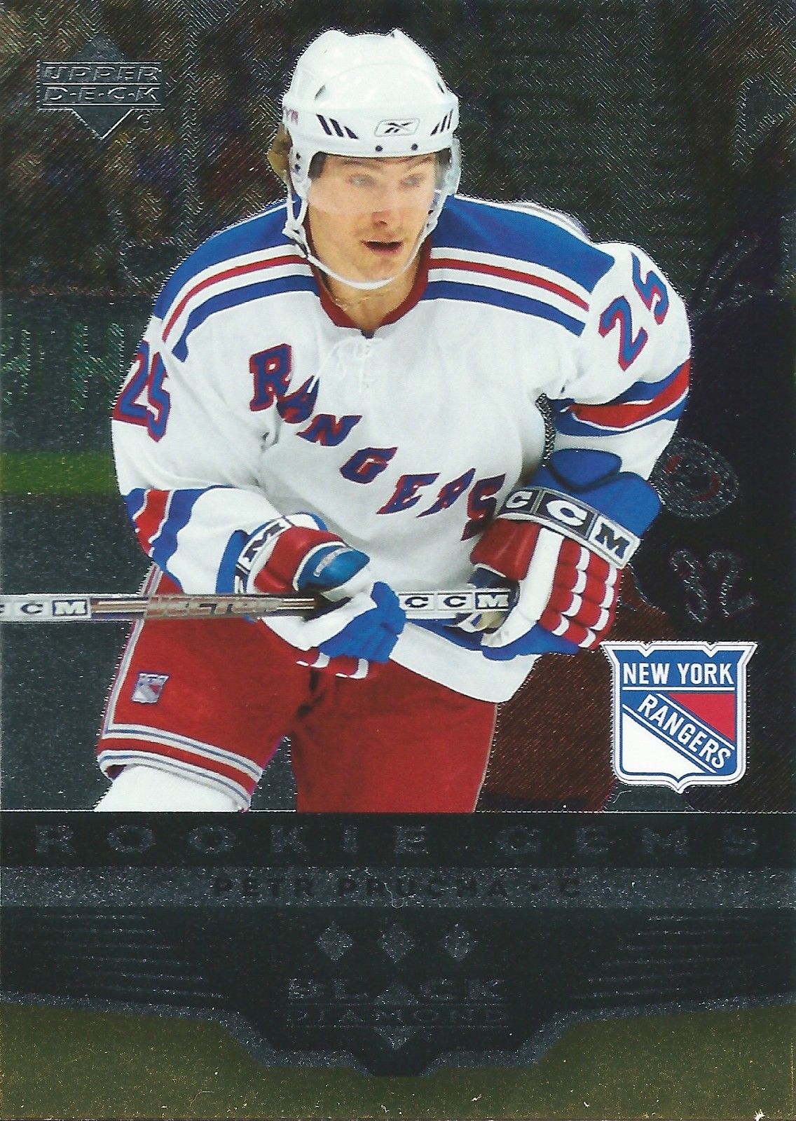 2005-06 Black Diamond PETR PRUCHA RC Upper Deck Rookie Gems New York 01393 Image 1