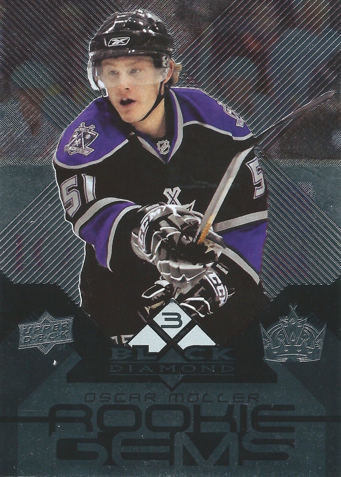 2008-09 Black Diamond OSCAR MOLLER RC Upper Deck Rookie Gems Kings 00919 Image 1