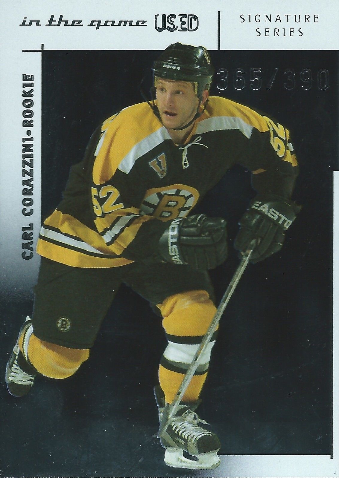 2003-04 ITG Used Signature Series CARL CORAZZINI 365/390 RC Rookie 00895 Image 1