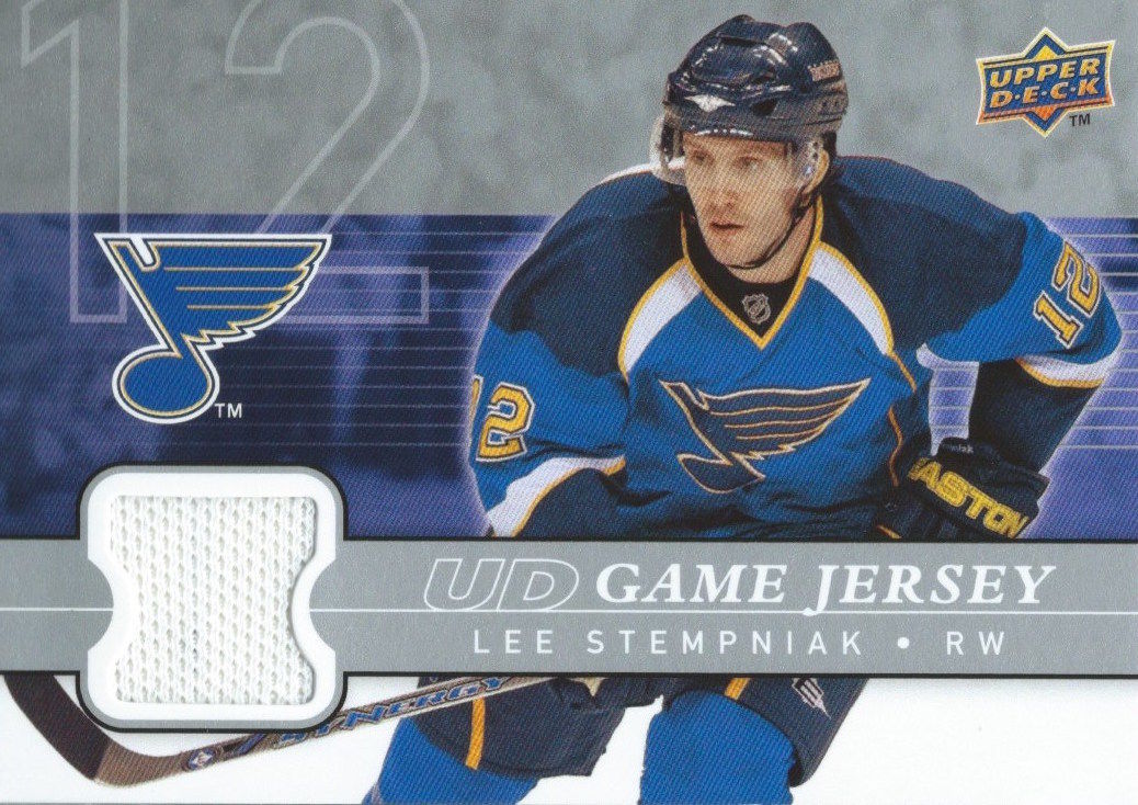2008-09 Upper Deck Game Jersey LEE STEMPNIAK NHL Hockey 01227 Image 1