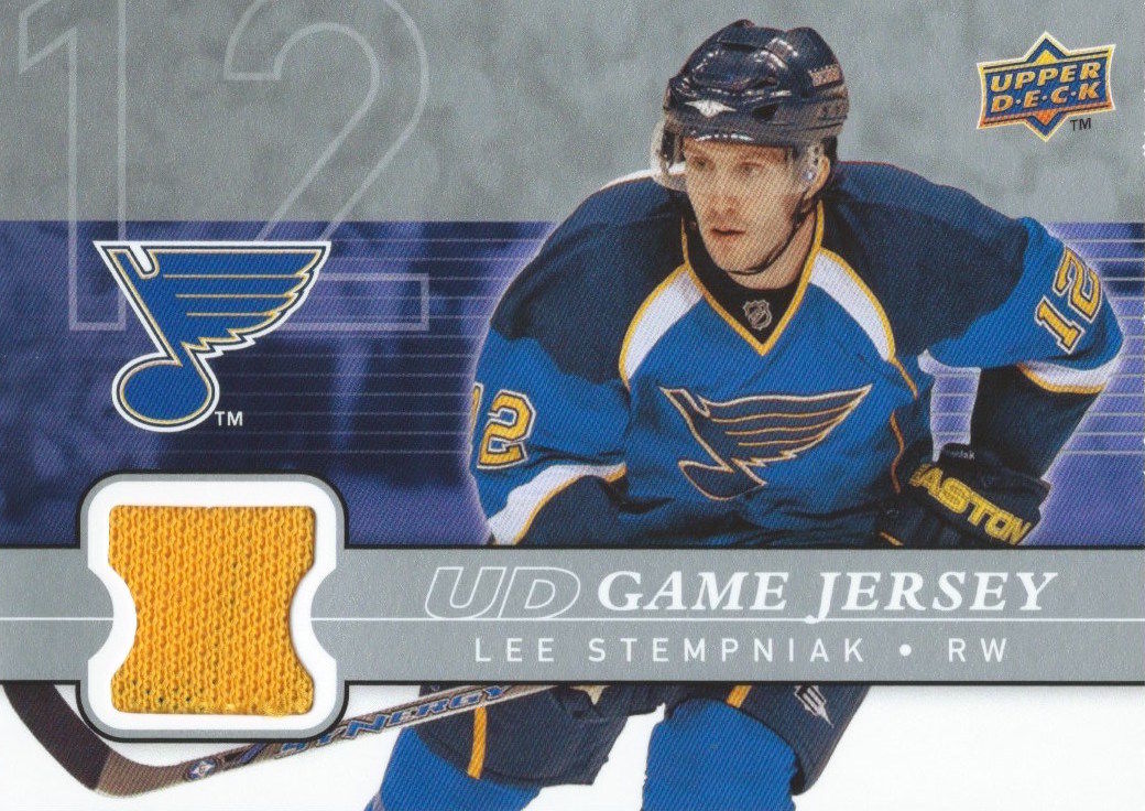 2008-09 Upper Deck Game Jersey LEE STEMPNIAK NHL Hockey 01228 Image 1
