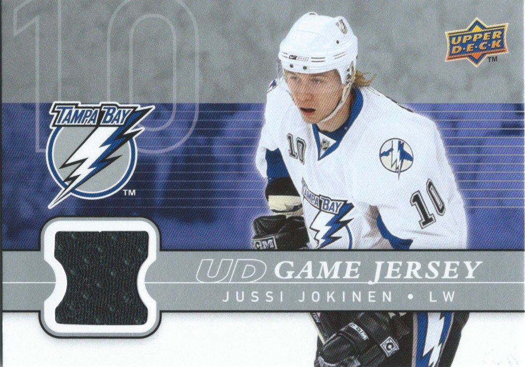 2008-09 Upper Deck Game Jersey JUSSI JOKINEN NHL Hockey 01233 Image 1