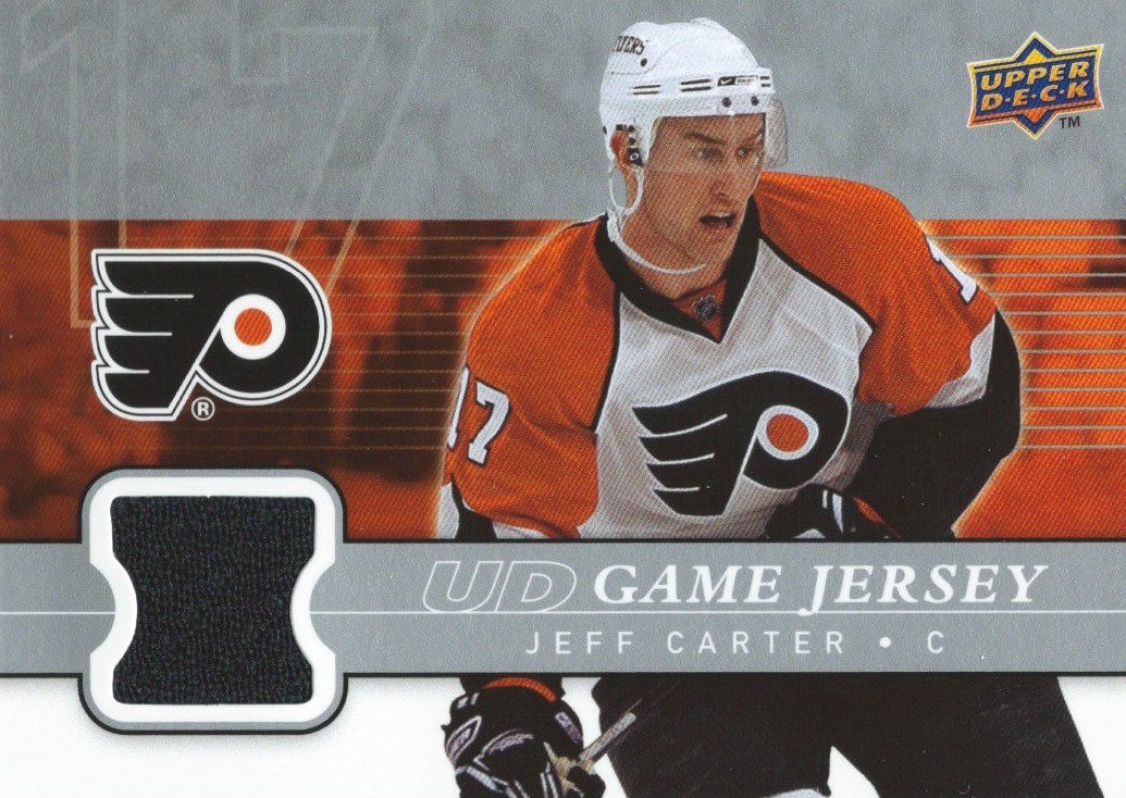 2008-09 Upper Deck Game Jersey JEFF CARTER NHL Hockey 00802 Image 1