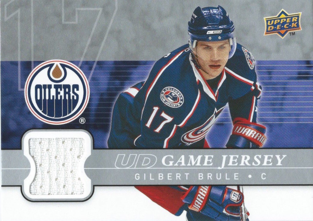 2008-09 Upper Deck Game Jersey GILBERT BRULE NHL Hockey 00805 Image 1