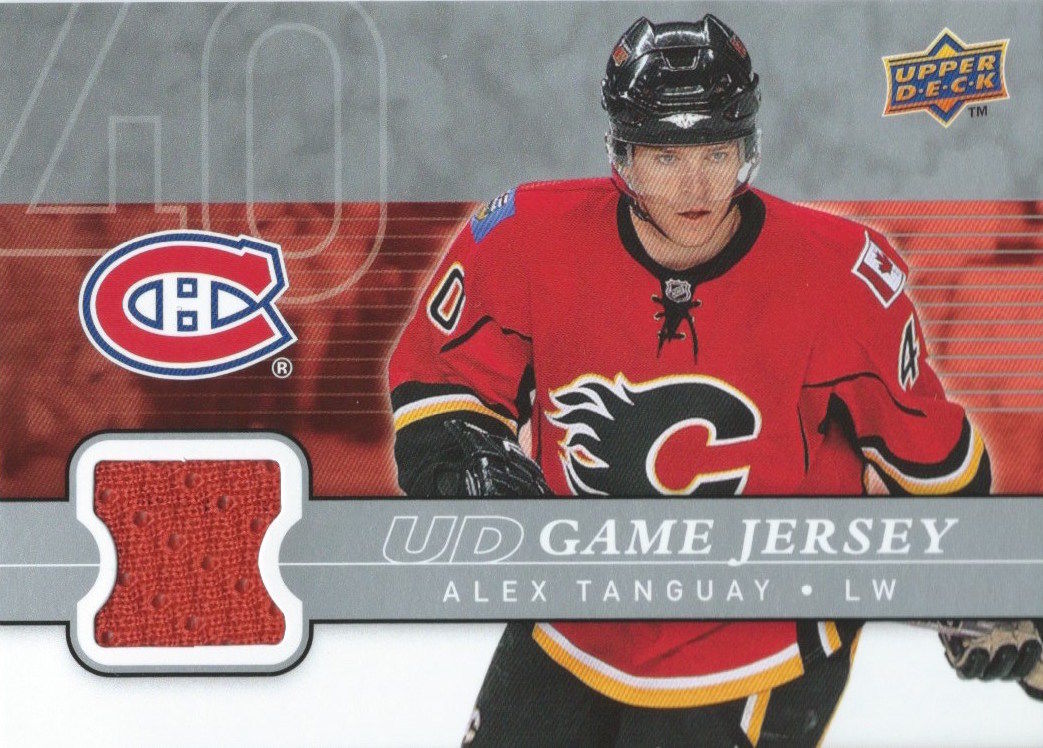 2008-09 Upper Deck Game Jersey ALEX TANGUAY NHL Hockey 00806 Image 1