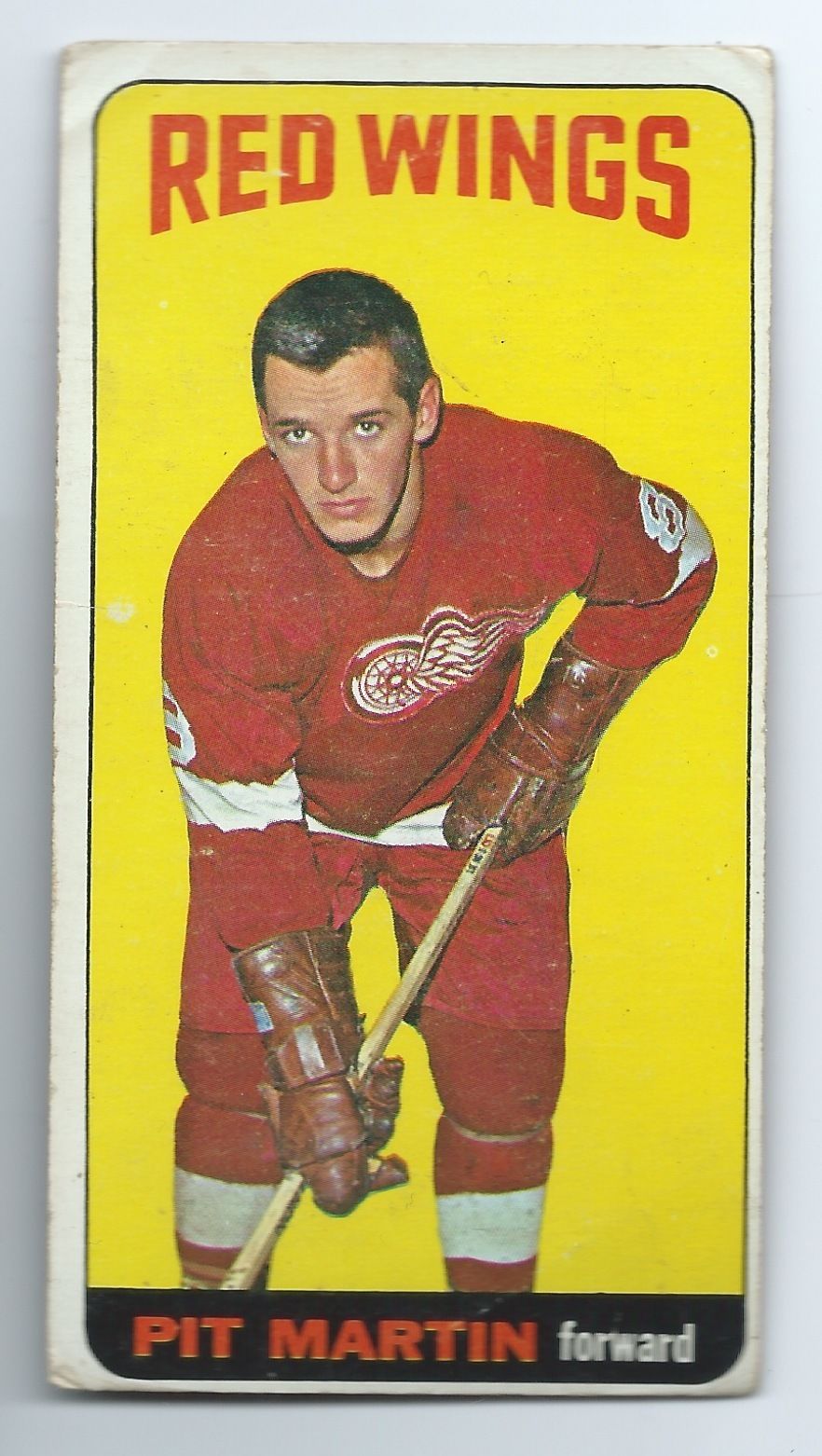 1964-65 Topps #1 PIT MARTIN Rookie $125 Tall Boys RC Detroit Red Wings Image 1