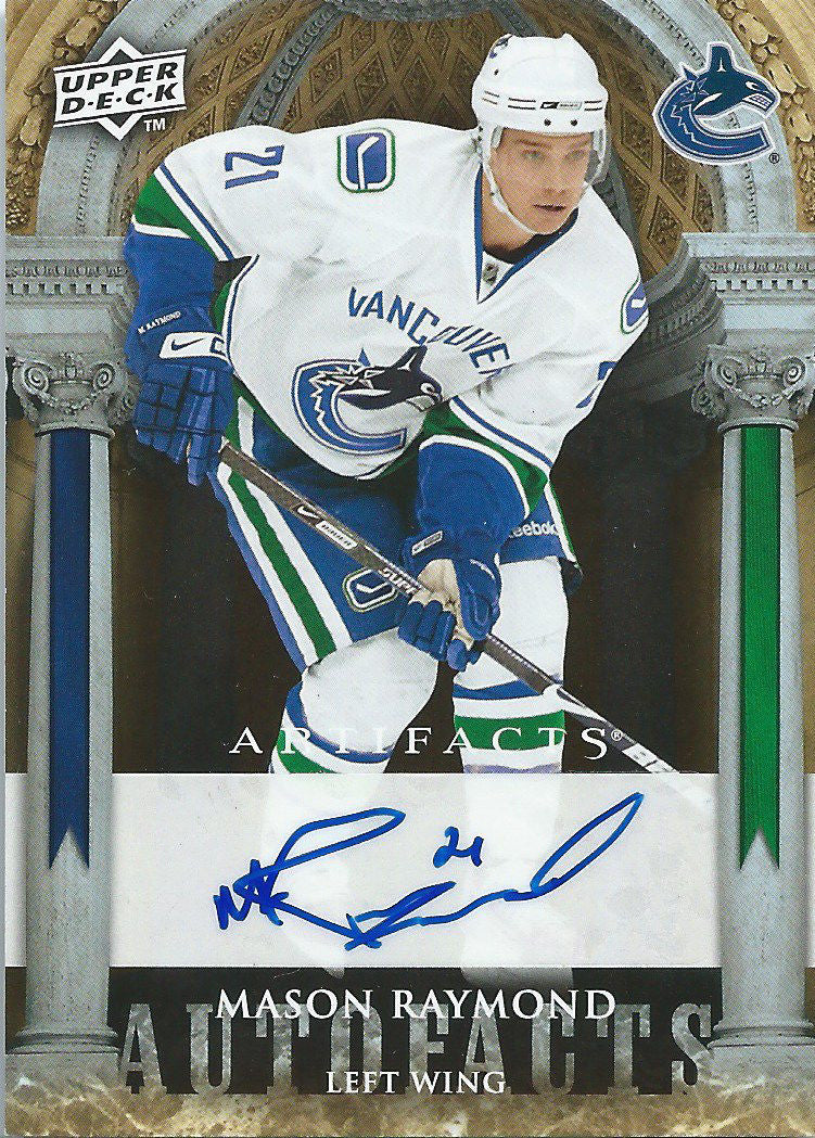 2009-10 Upper Deck Artifacts Autofacts MASON RAYMOND Auto Autographs 01522