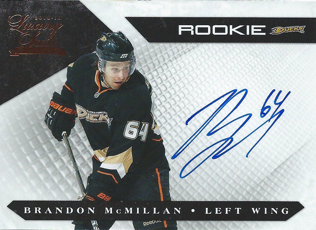 2010-11 Panini Luxury Suite BRANDON McMILLAN Auto RC 297/499 01529 Image 1