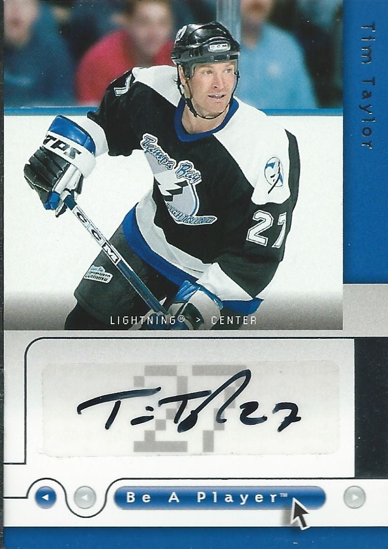 2005-06 Be A Player Signatures Auto TIM TAYLOR Autographs Upper Deck 00316