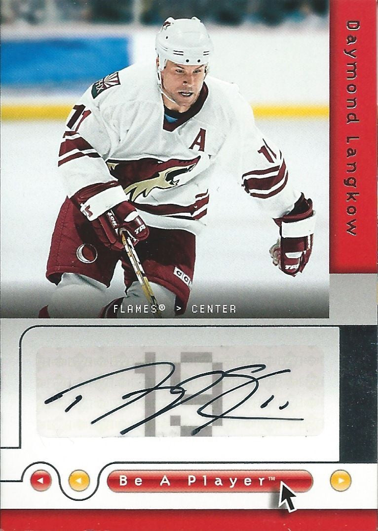 2005-06 Be A Player Signatures Auto RAYMOND LANGKOW Autographs UD 00311