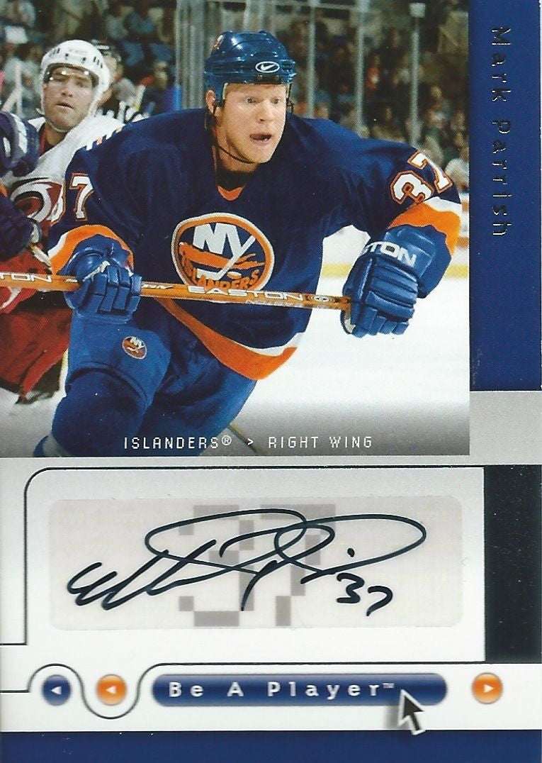 2005-06 Be A Player Signatures Auto MARK PARISH Autographs UD 00314