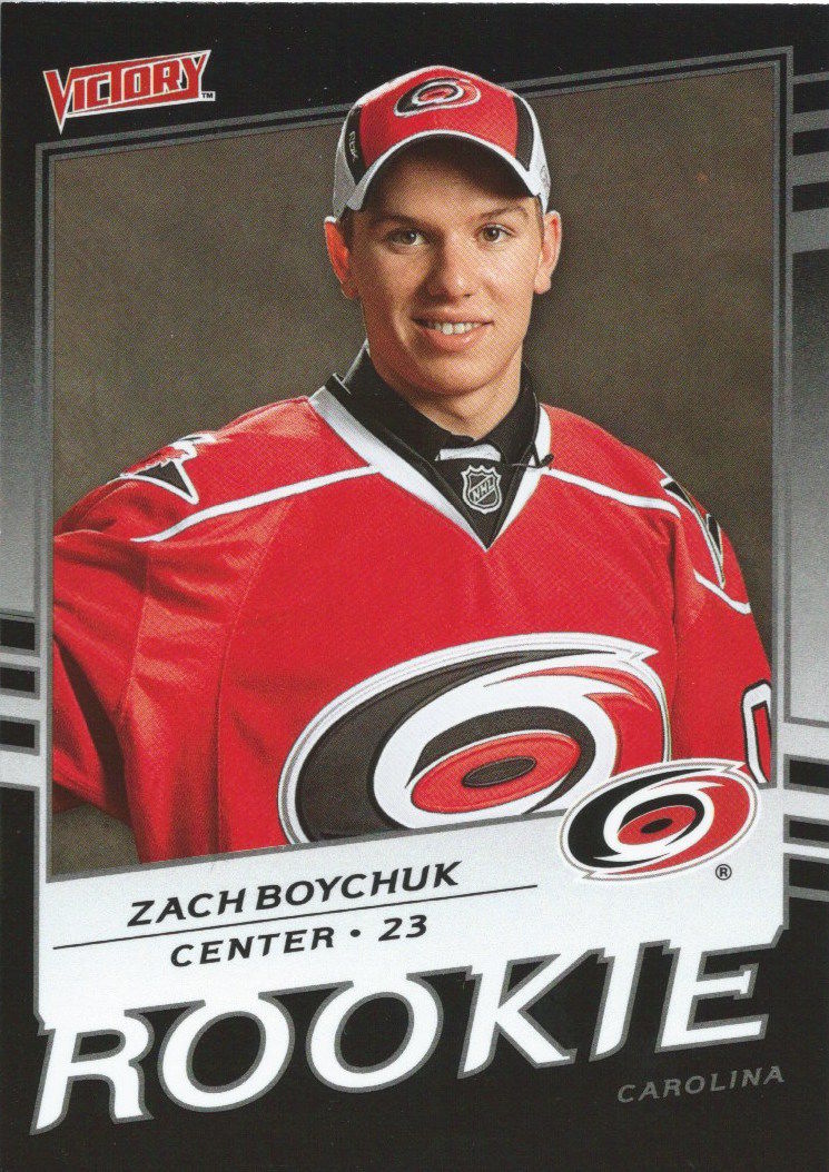 2008-09 Victory Black ZACK BOYCHUK RC /5 **SSP** Carolina Hurricanes 00901 Image 1