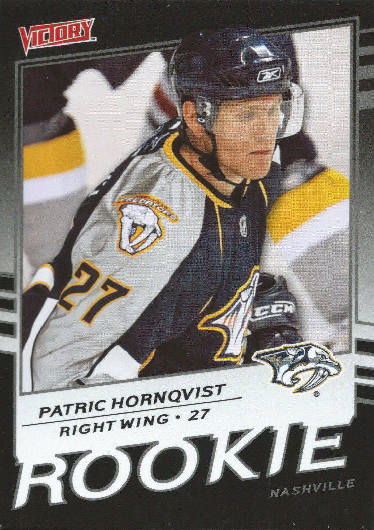 2008-09 Victory Black PATRIC HORNQVIST RC /5 **SSP** Rookie 00912