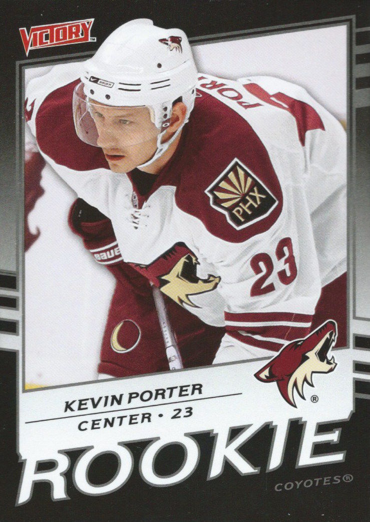 2008-09 Victory Black KEVIN PORTER RC /5 **SSP** Rookie Coyotes 00908 Image 1