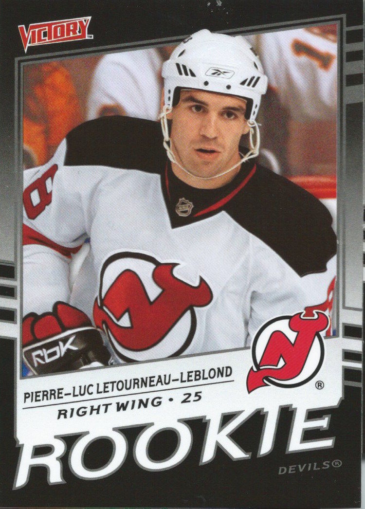 2008-09 Victory Black PIERRE-LUC LEYLAND RC /5 **SSP** Rookie Devil 00911 Image 1