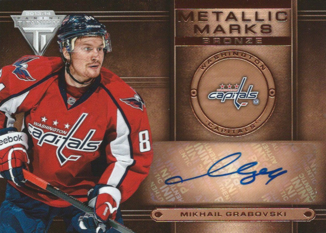 2013-14 Panini Titanium Metallic Marks MIKHAIL GRABOVSKI Auto **SP** 01776