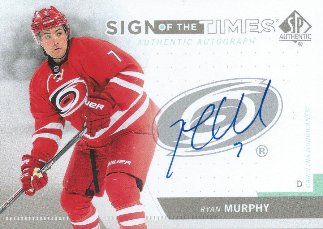 2013-14 SP Authentic RYAN MURPHY Sign of Times Auto Signature 01786 Image 1