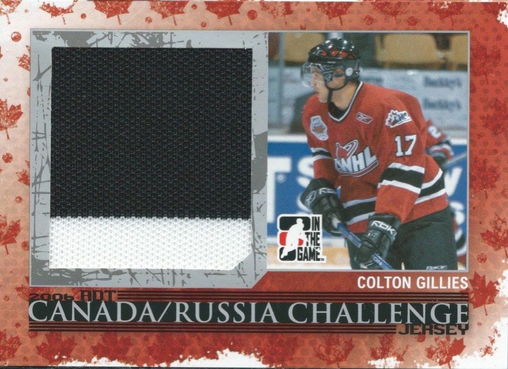 2007-08 ITG Heroes and Prospects COLTON GILLIES /50 Canada Jersey 02266 Image 1