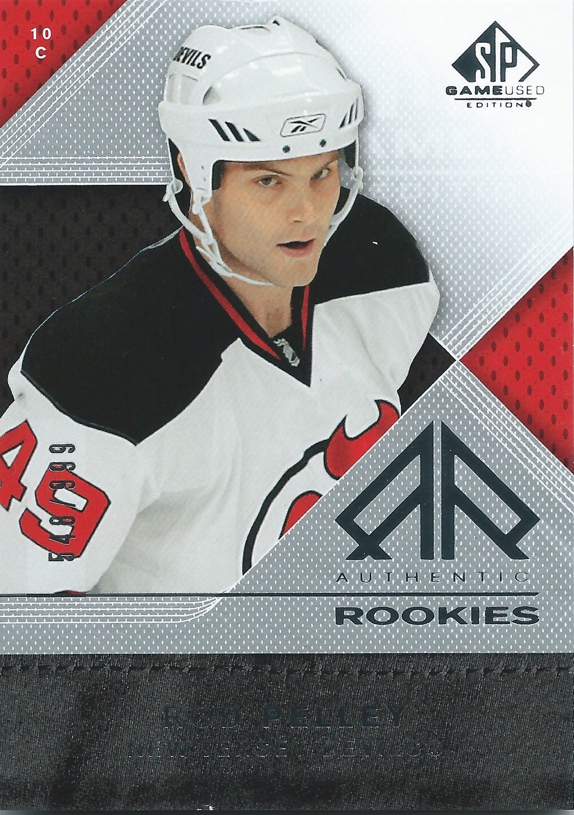 2007-08 SP Game Used ROD PELLEY Rookie /999 Upper Deck RC NHL 01559 Image 1