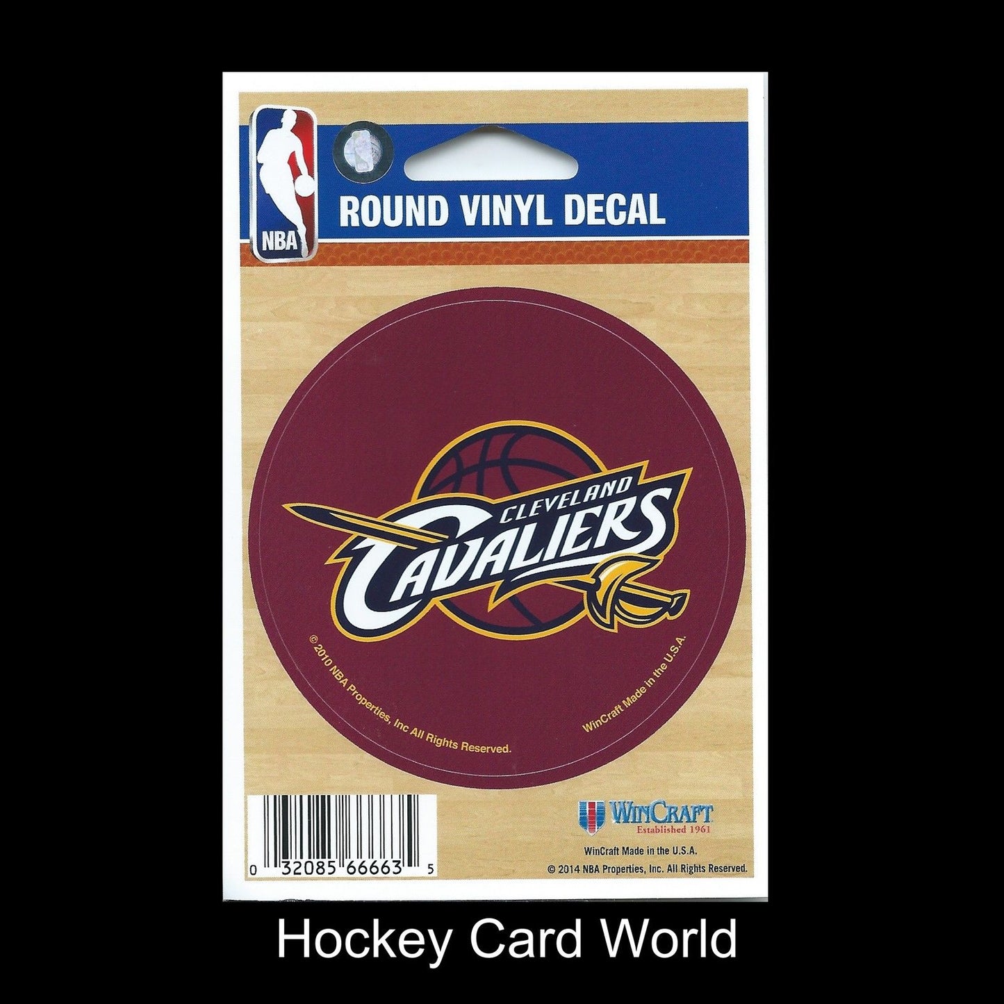 Cleveland Cavaliers 3" Round Vinyl Decal Sticker NBA Licensed In/Outdoor Image 1