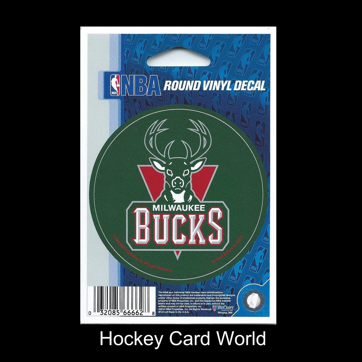 Milwaukee Bucks (dark) 3" Round Vinyl Decal Sticker Licensed In/Outdoor Image 1