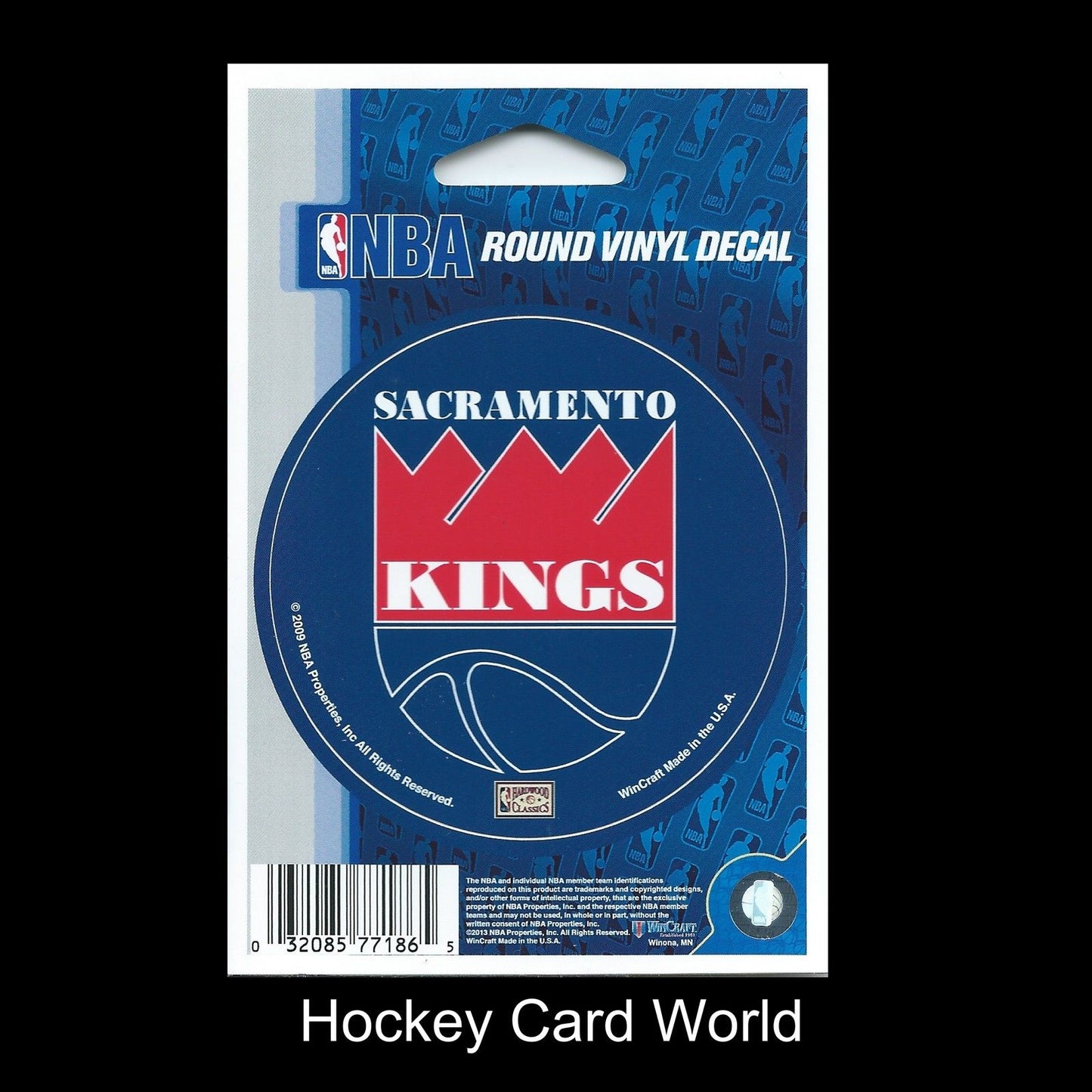 Sacramento Kings 3" Round Vinyl Decal Sticker NBA Licensed In/Outdoor Image 1