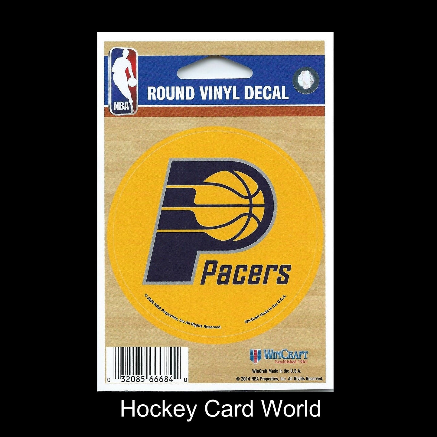 Indiana Pacers 3" Round Vinyl Decal Sticker NBA Licensed In/Outdoor Image 1
