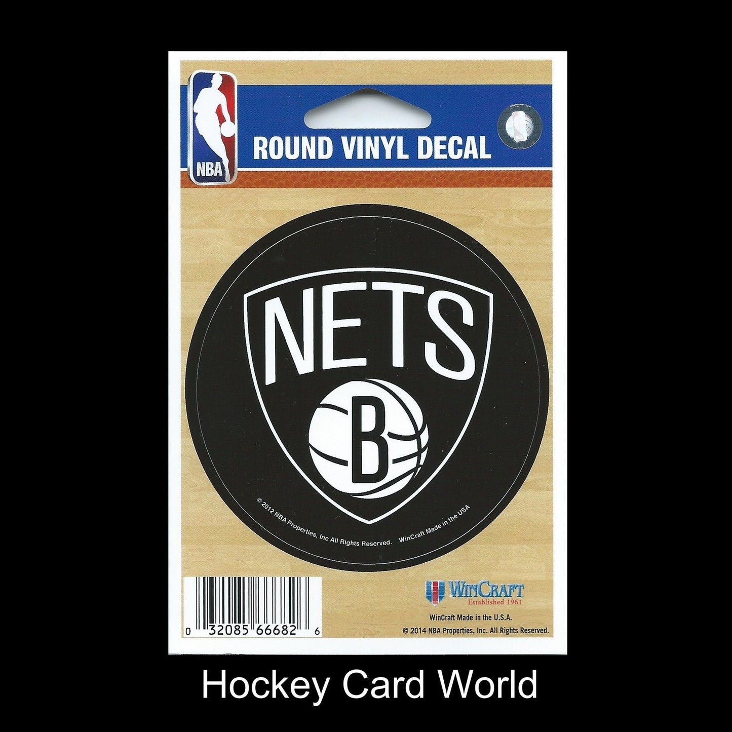 New Jersey Nets 3" Round Vinyl Decal Sticker NBA Licensed In/Outdoor Image 1