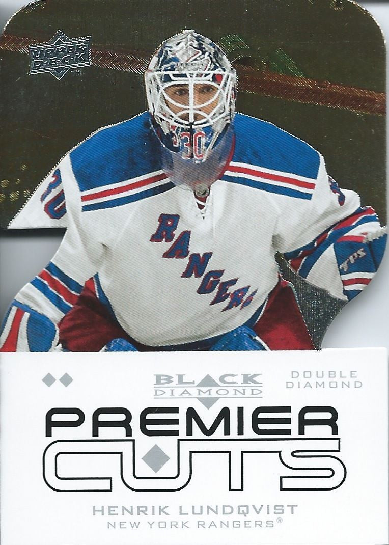 2008-09 Black Diamond Premier Die-Cut HENRIK LUNDQVIST Rangers 00636