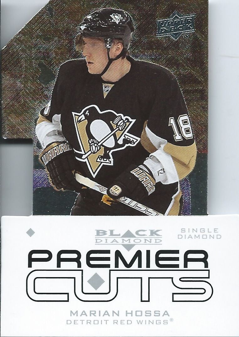 2008-09 Black Diamond Premier Die-Cut MARIAN HOSSA UD Penguins 00637