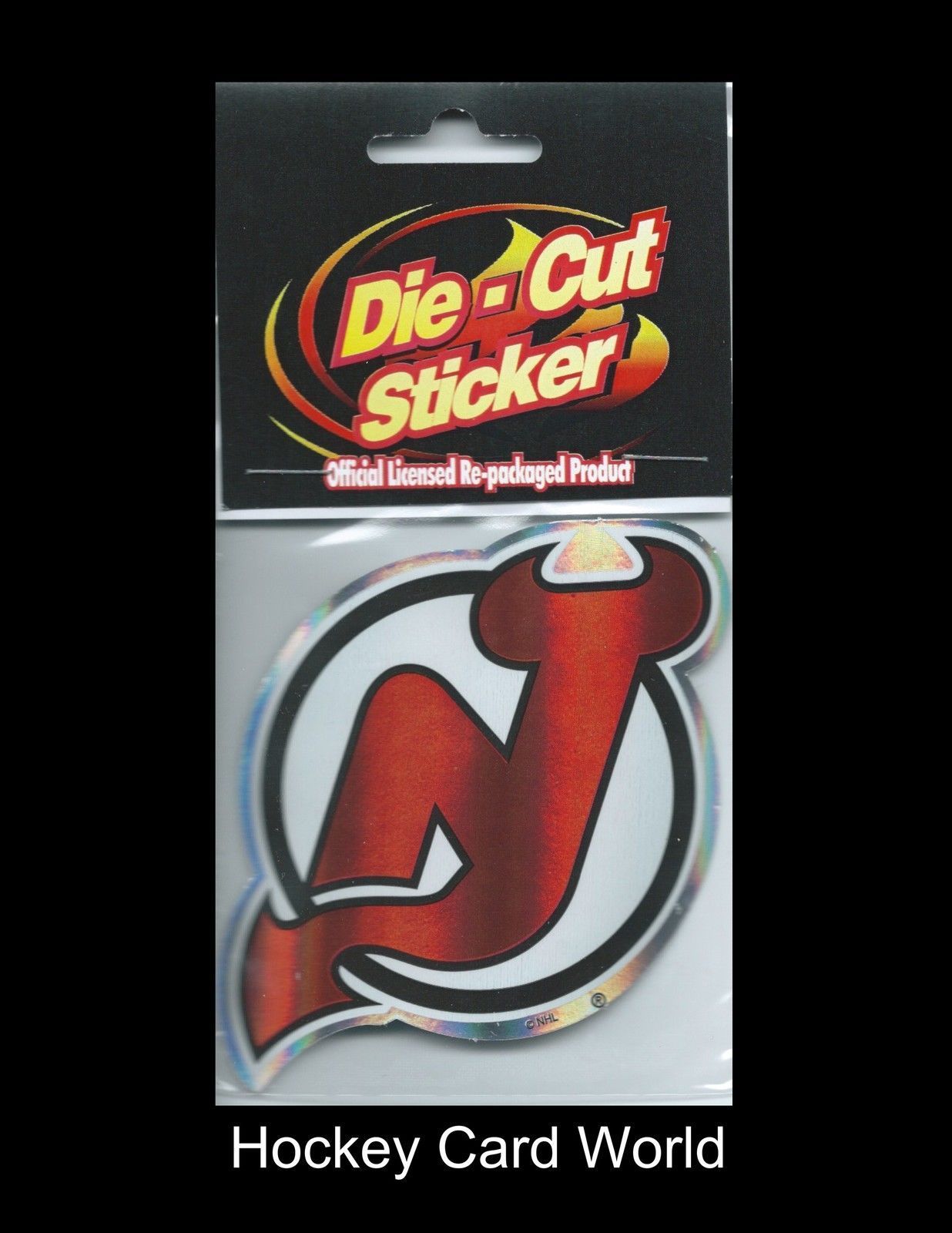 New Jersey Devils NHL Official Licensed Die-Cut Shiny Sticker Decal 3"x3.5 Image 1