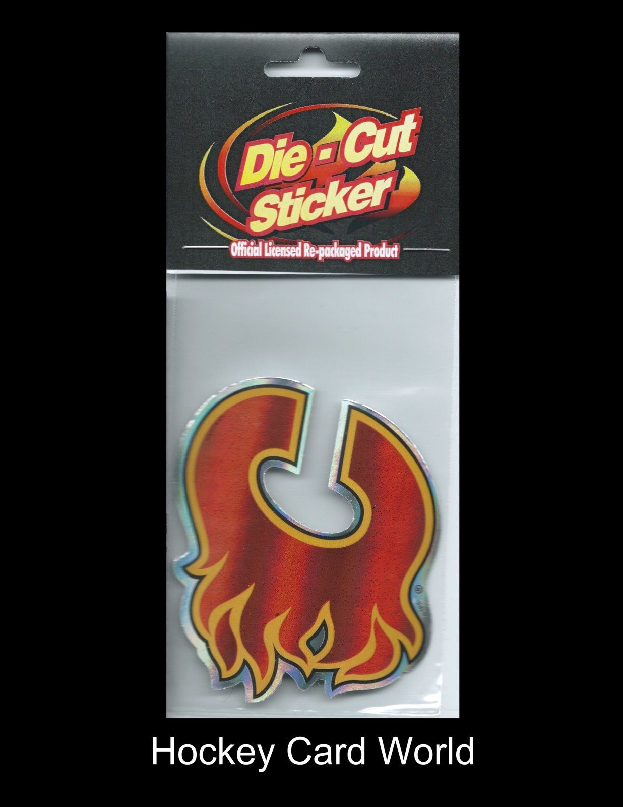 Calgary Flames NHL Official Licensed Die-Cut Shiny Sticker Decal 3"x3.5" Image 1