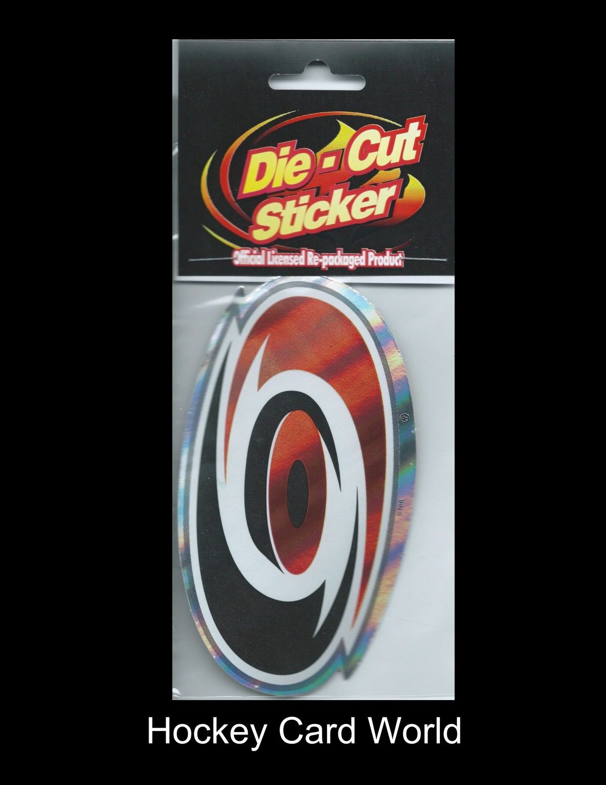 Carolina Hurricanes NHL Official Licensed Die-Cut Sticker Decal 2.5"x4.5" Image 1