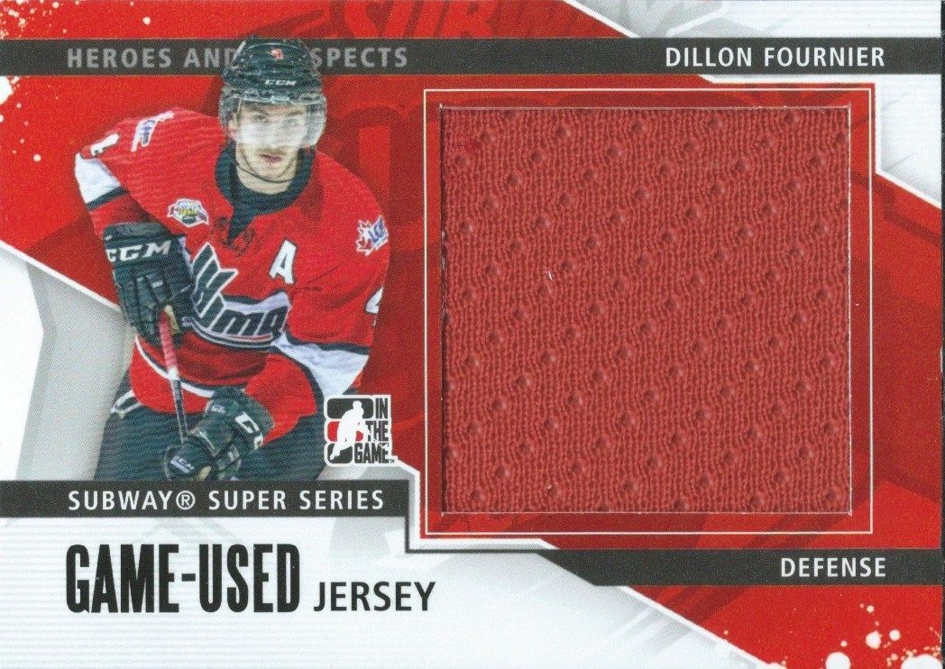 2013-14 ITG Heroes and Prospects DILLON FOURNIER Jersey /160 Subway 02259 Image 1