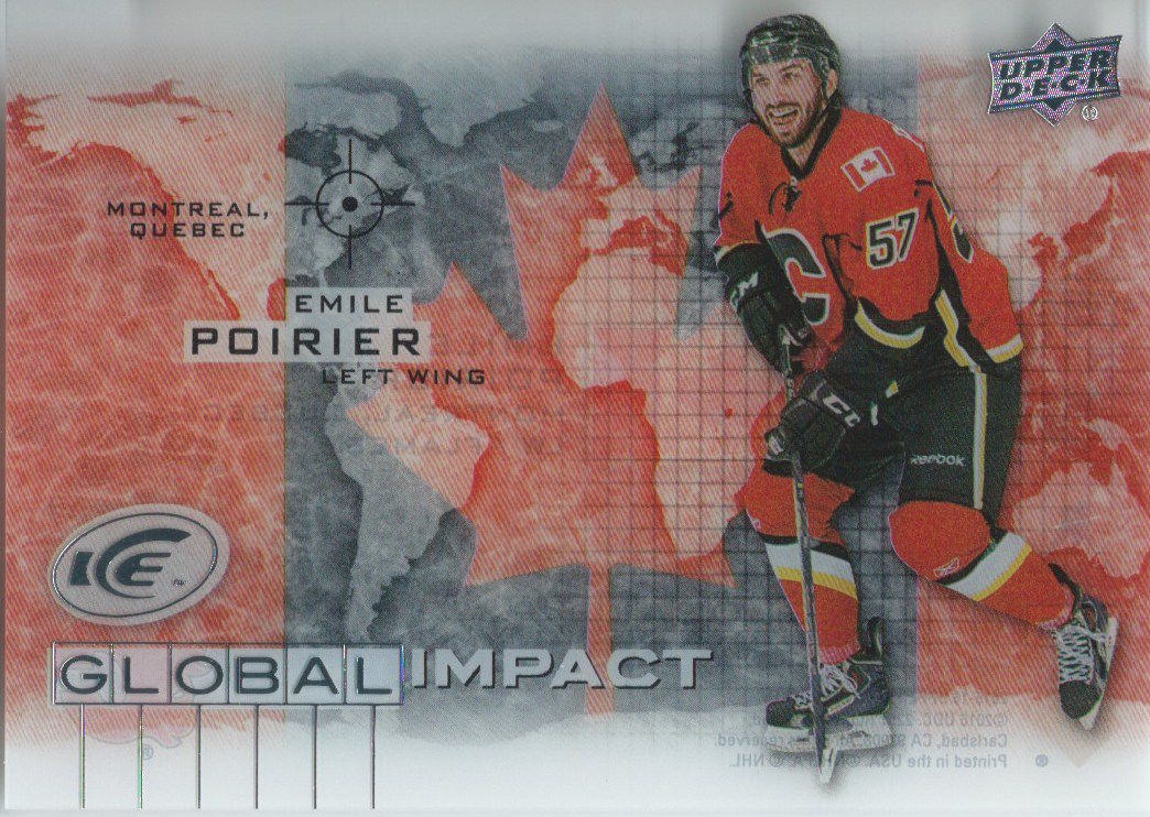 2015-16 Upper Deck Ice Global Impacts EMILE POIRIER UD NHL 02059 Image 1