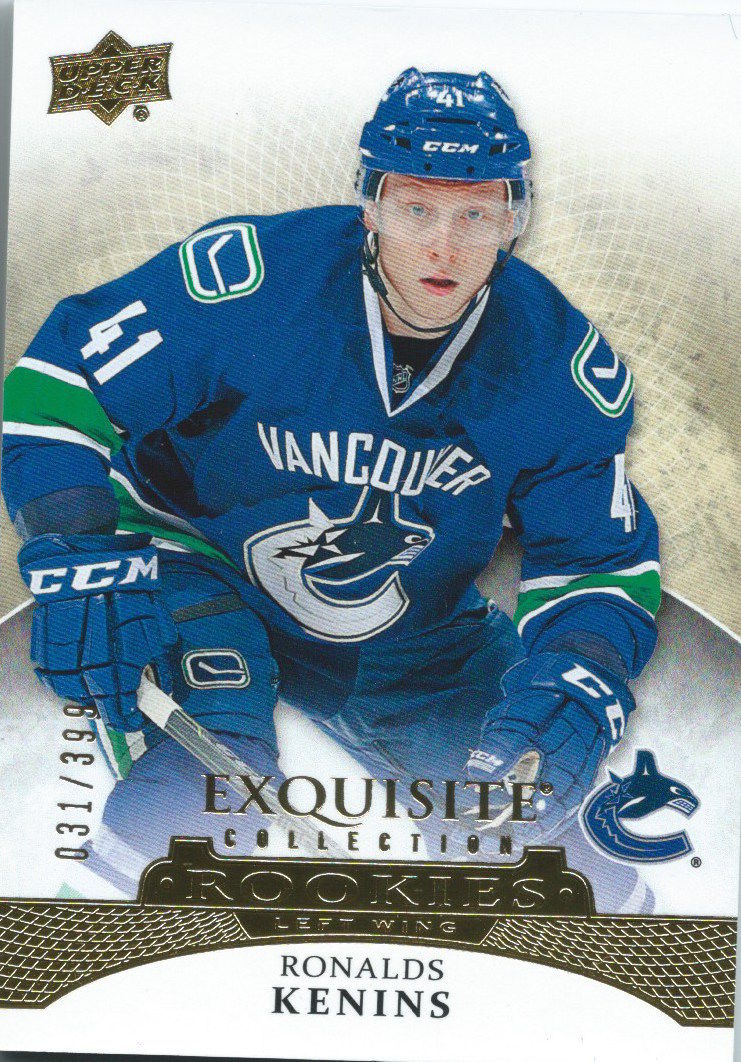 2015-16 Upper Deck Exquisite Collection RONALDS KENINS 31/399 RC 02072 Image 1