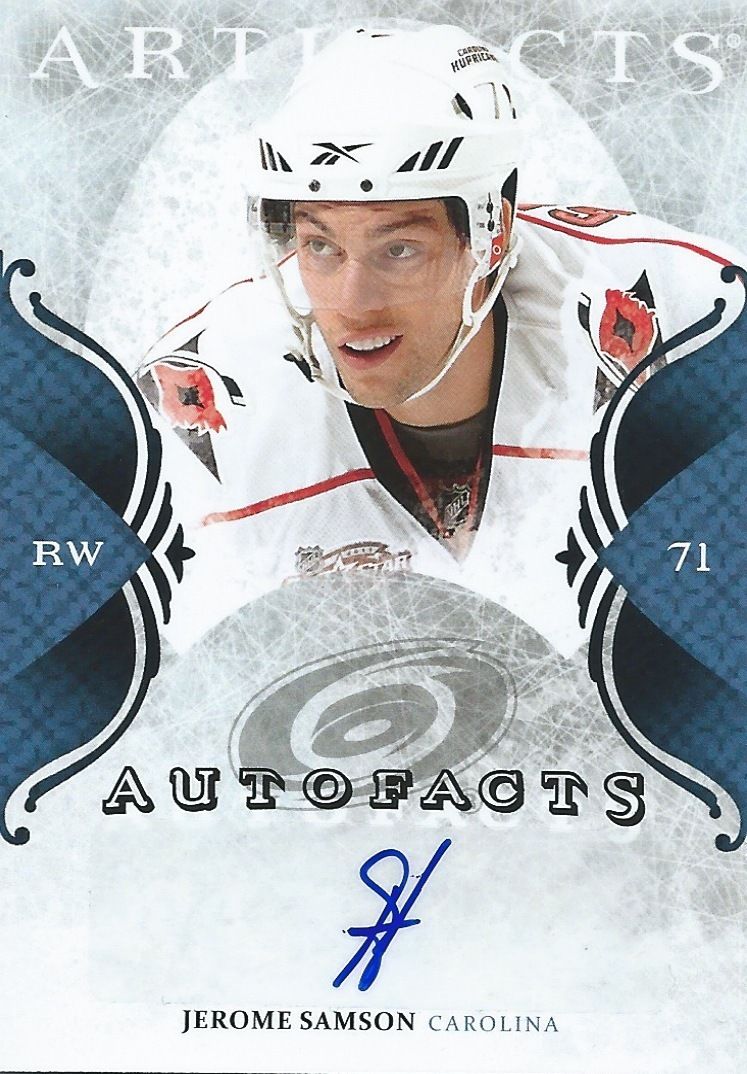 2011-12 Artifacts Autofacts JEROME SAMSON Auto Autographs Upper Deck 00175 Image 1