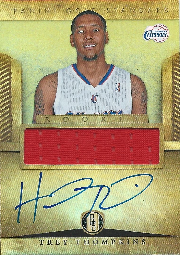 2012-13 Panini Gold Standard TREY THOMPKINS Auto RC Jersey Signature 01594 Image 1