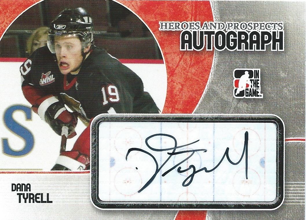 2007-08 ITG Heroes and Prospects DANA TYRELL Auto Autographs 00520 Image 1