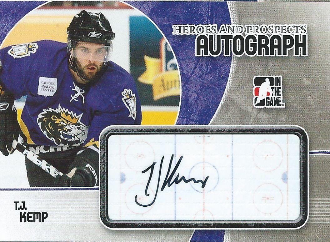 2007-08 ITG Heroes and Prospects T.J. KEMP Auto Autographs 00527 Image 1