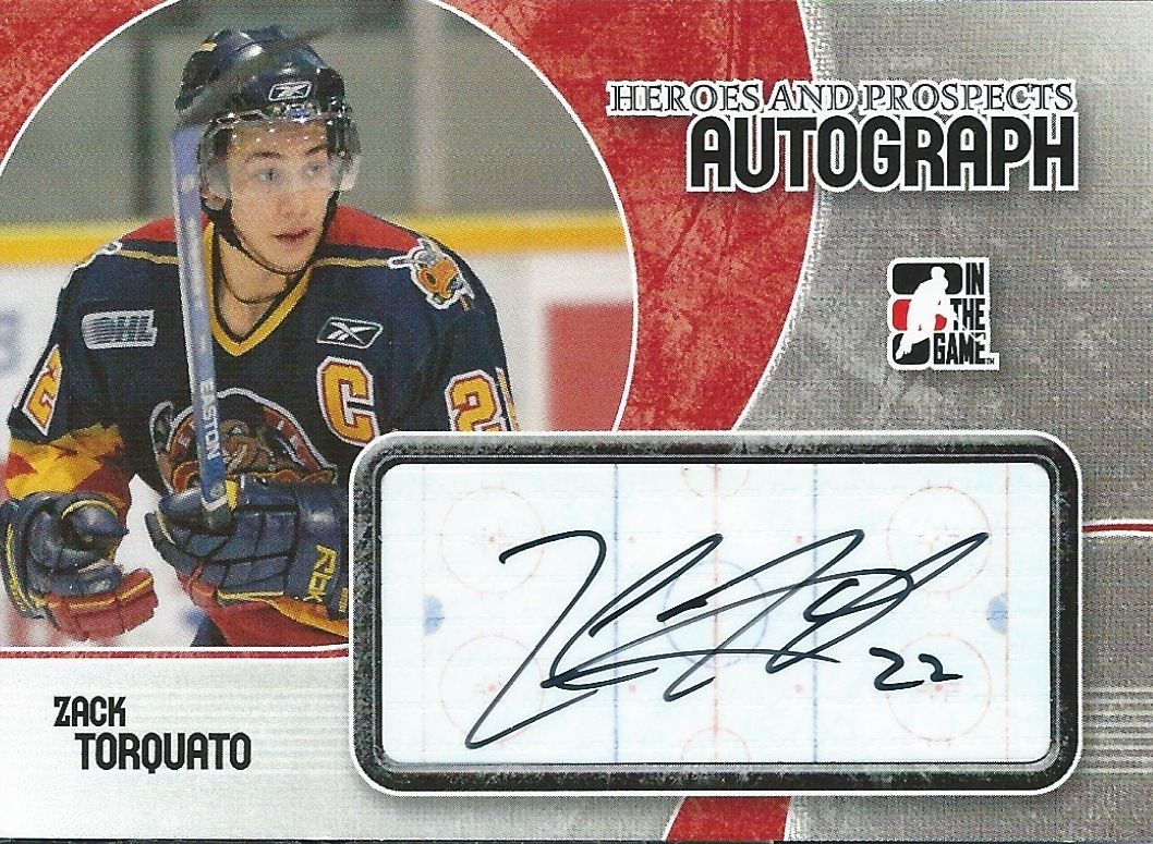 2007-08 ITG Heroes and Prospects ZACK TORQUATO Auto Autographs 00516 Image 1