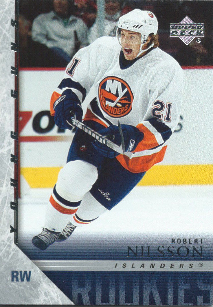 2005-06 Upper Deck ROBERT NILSSON Young Guns Rookie RC 02345 Image 1