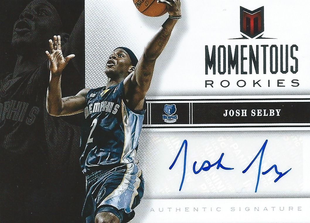 2012-13 Momentum Momentous Rookies JOSH SELBY Auto Rookies 01211 Image 1