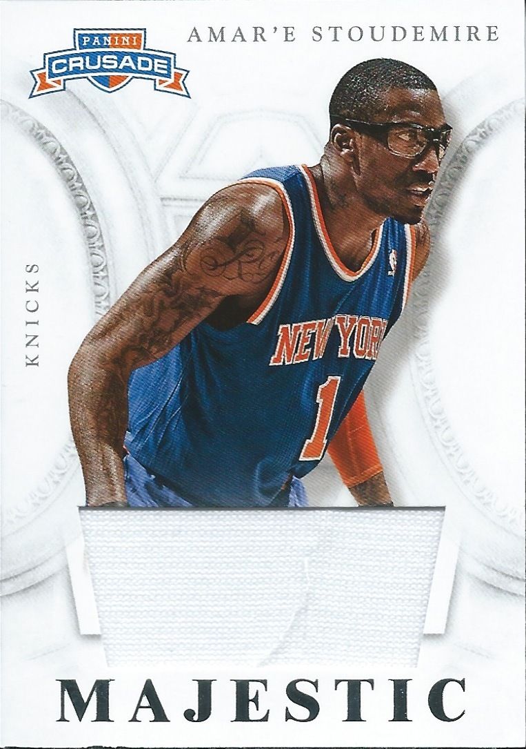 2012-13 Panini Crusade Majestic AMAR'E STOUDEMIRE Jersey Materials 01219 Image 1