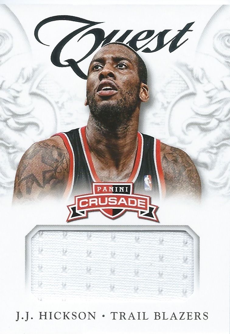 2012-13 Panini Crusade Quest Memorabilia J.J. HICKSON Jersey 01143 Image 1