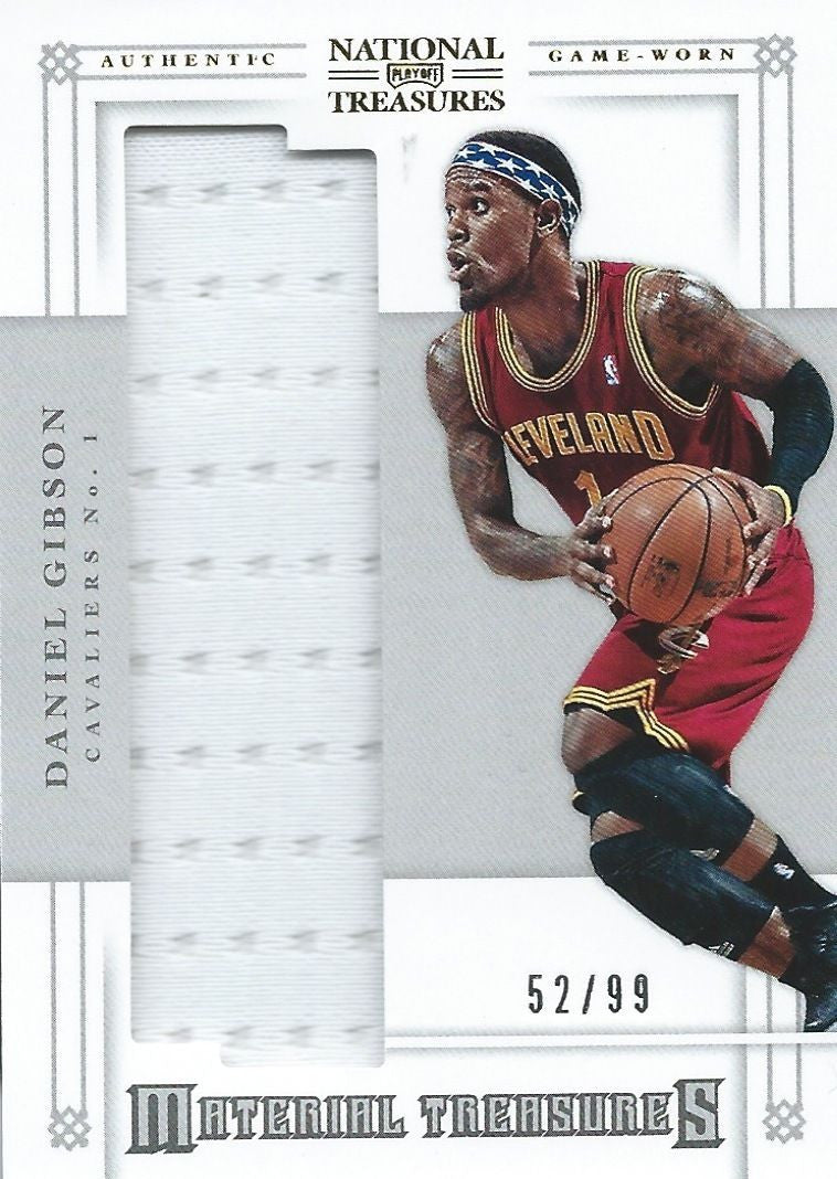 2012-13 Panini National Treasures DANIEL GIBSON 52/99 Jersey 01610