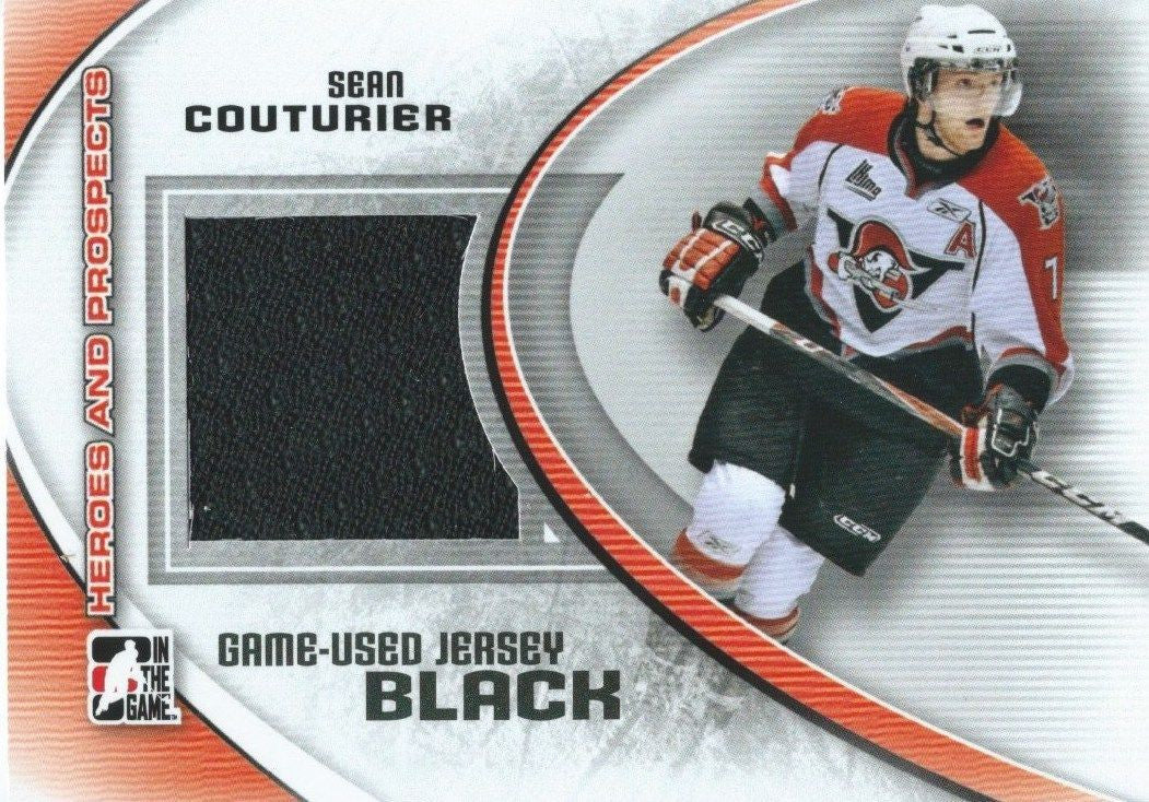 2011-12 ITG Heroes and Prospects Black SEAN COUTURIER /100* Jersey 02303
